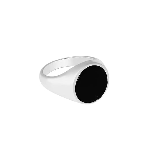 Elegant Silver Agate Ring